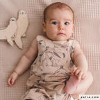 Sommersweat beige mit Seehunden