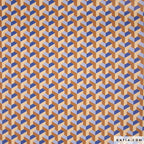 Kunstleder blau-braun mit dreidimensionalem Muster
