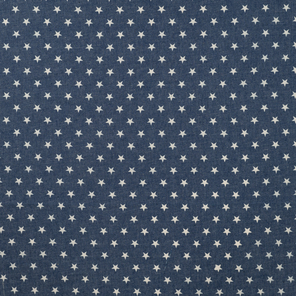 Chambray mit kleinen Sternen