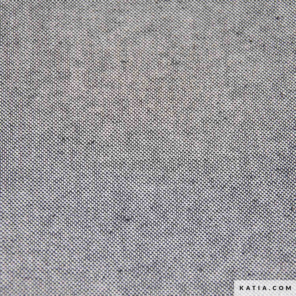 Recycelter Canvas mit schwarzem Chambray-Effekt