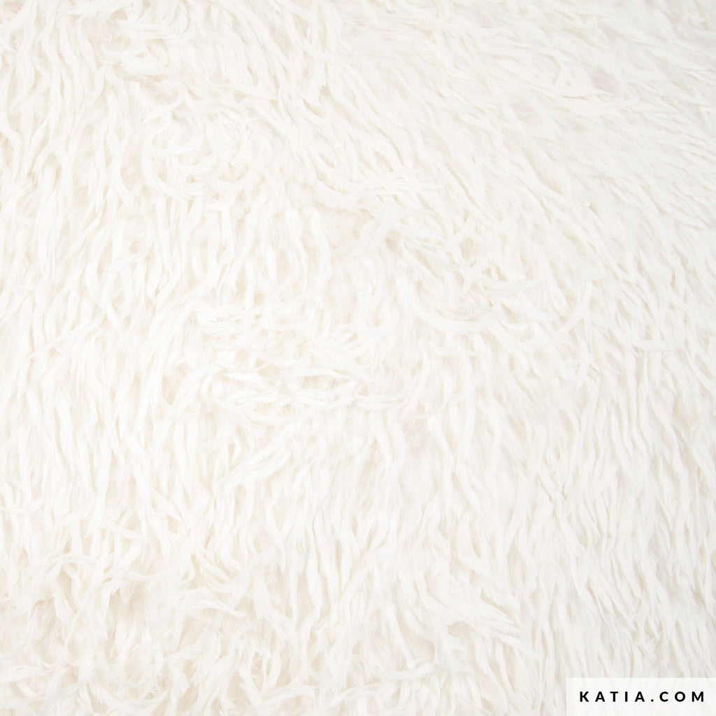 Federhaar-Kunstfell elfenbeinfarben