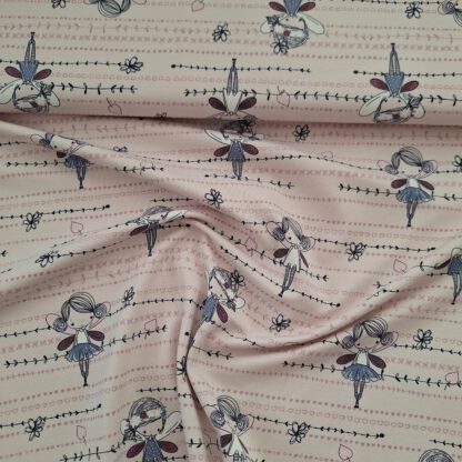 Baumwolljersey hellrosa mit Feen_Produktgalerie 1